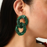 Teal Twinz Earring