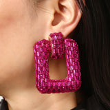 Vibrant Pink Iconic Earrings