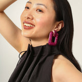 Vibrant Pink Iconic Earrings