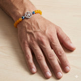 Vibrant Yellow Scorpio Keepsake Rakhi
