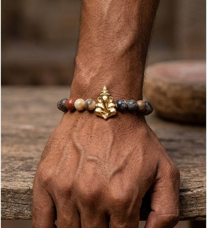 The Multi-Stone Ganesha Bracelet