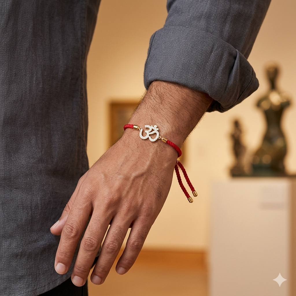 Adjustable Om Protection Bracelet: A Perfect Fusion of Tradition and Modern Shine