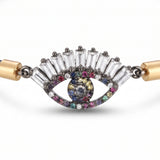 BLUE EVIL EYE CHARM RAKHI