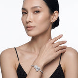 SILVERY CRYSTAL BRESELET