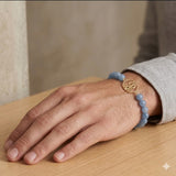Lord Shiva Trident Rakhi Bracelet in Blue