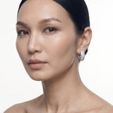 SILVERY CRYSTAL STUD