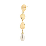 LONG CZ STONE GOLD PLATED DANGLING