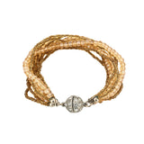 Classic Silver Plated Bracelet With Magnetic Lock