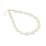 Pearls Gold Plated Necklace With Adjustable Chain