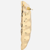 PEAS SHAPE GOLD PLATED ANTITARNISH EARRING