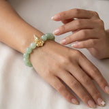Elegant Lord Ganesha Idol Rakhi Bracelet in Pastel Green