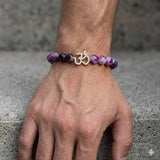 The Royal Amethyst Om Rakhi