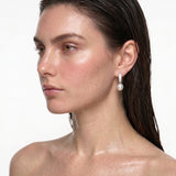 DOUBLE HALO DROP EARRING