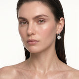 HEART CRYSTAL DROP EARRINGS