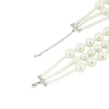 Shell Pearl Three Layers Necklace