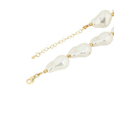 Pearls Gold Plated Necklace With Adjustable Chain
