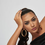La Puddle Thick Hoop Earrings