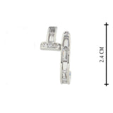 Luna Grace Silver Stud Earrings