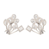 Silver Plated CZ Stone Earrings