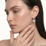 HEART CRYSTAL DROP EARRINGS