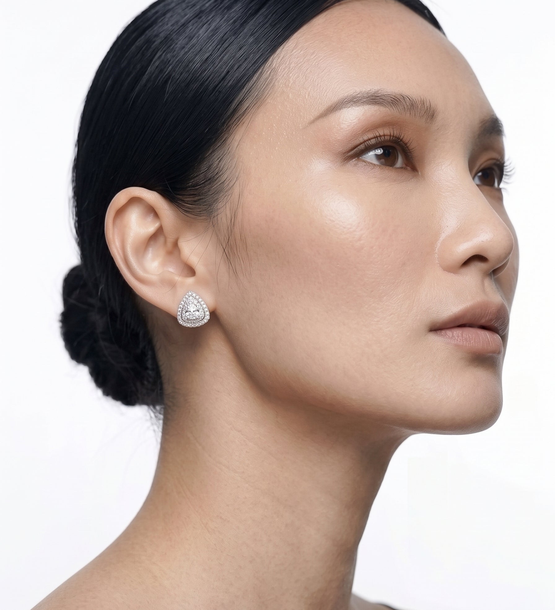 TRIANGLE SOLITAIRE 1.5CT EARRINGS