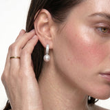 DOUBLE HALO DROP EARRING