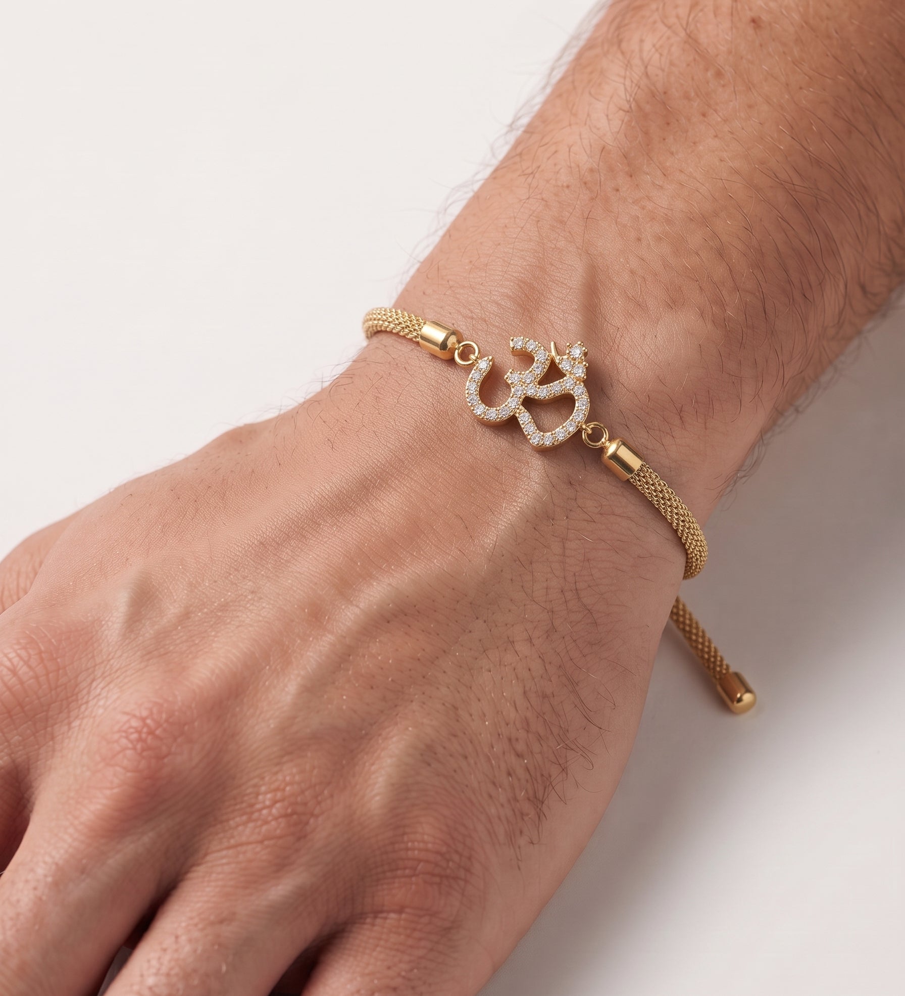 OM CRYSTAL CHARM RAKHI Combo(Chocolate+Rakhi+Roli-Chawal)