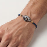 BLUE EVIL EYE CHARM RAKHI
