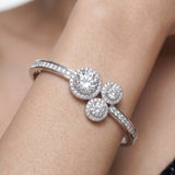 SILVERY CRYSTAL BRESELET