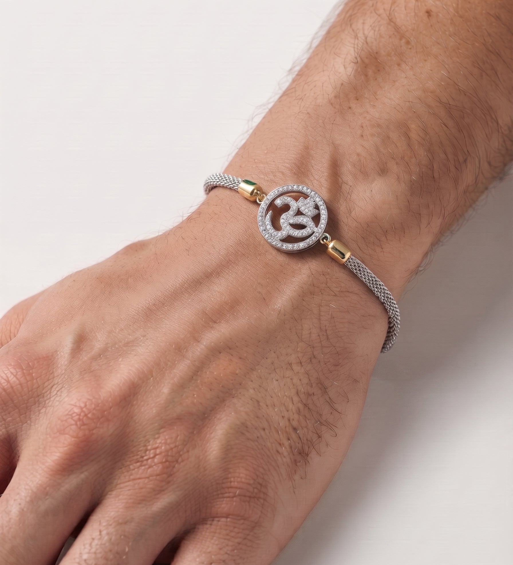 OM SILVERY RAKHI