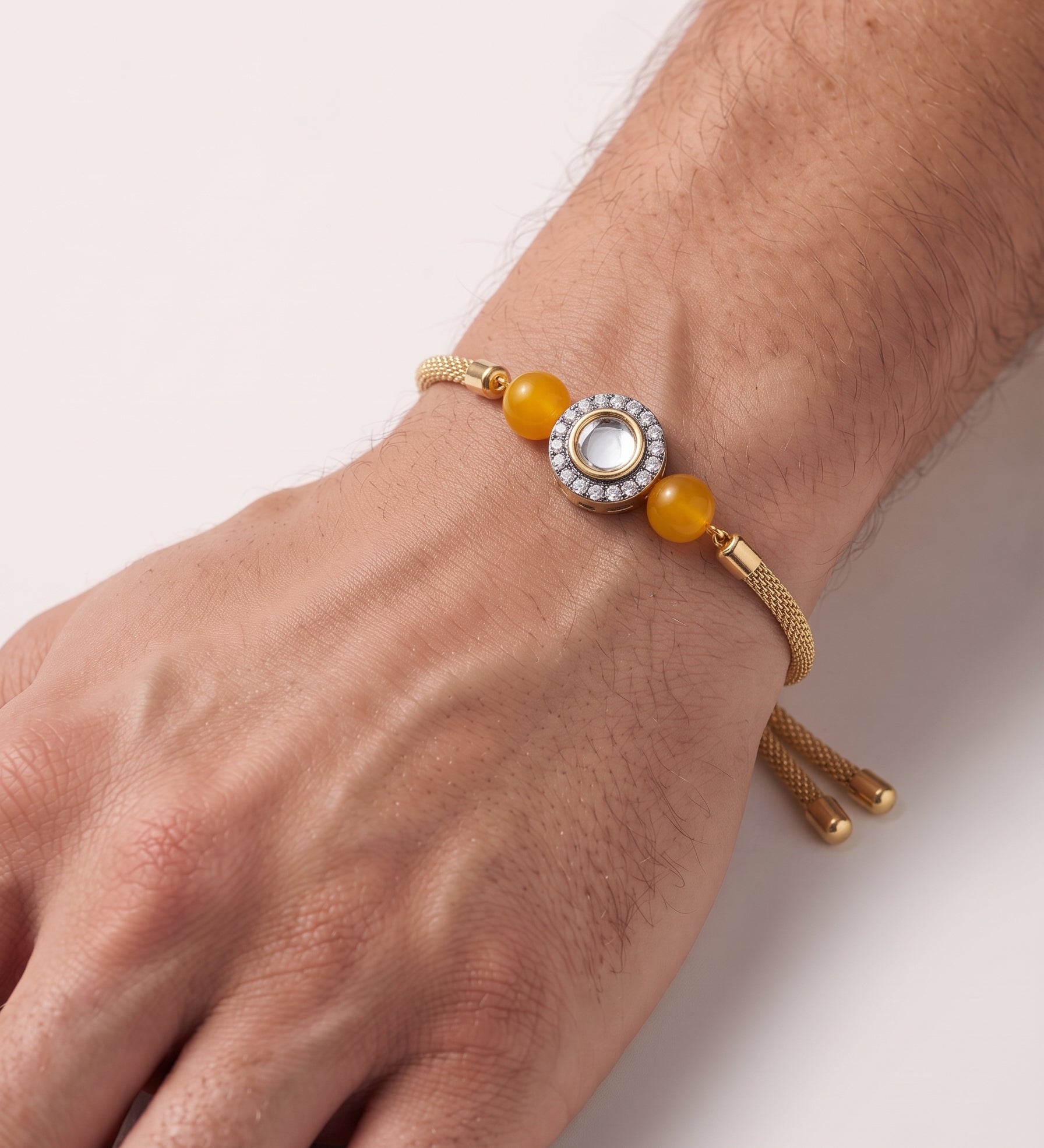 MINIMAL CIRCLE RAKHI Combo(Chocolate+Rakhi+Roli-Chawal)