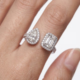 Dual Cut Open Ring