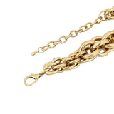 Gold Plated Antitarnish Glam Necklace With Adjustable Chain