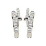 Imperial Silver Hoop Earrings