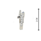 Imperial Silver Hoop Earrings