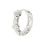 Imperial Silver Hoop Earrings