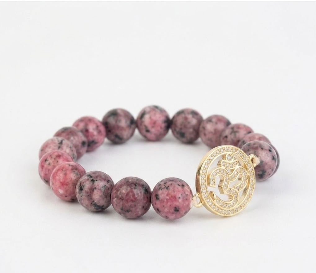 Sleek Beaded Om Rakhi