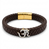 Radiant Om Leather Band