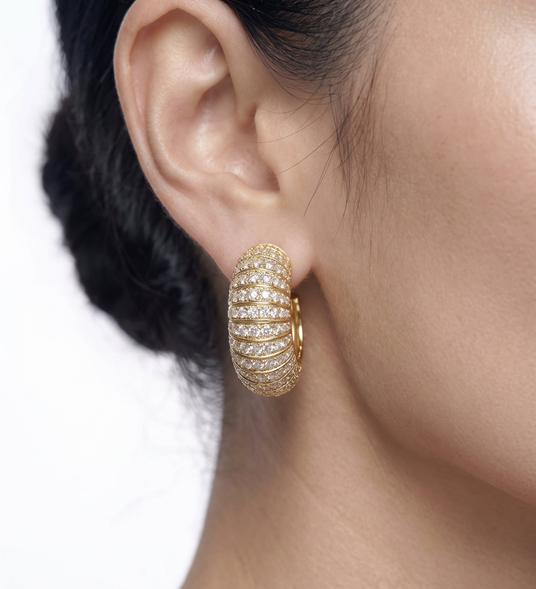 LAYERED HOOP EARRING