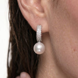 DOUBLE HALO DROP EARRING