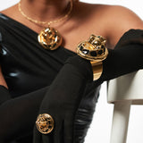La Leopard  Cuff Bracelet