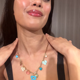 Evil eye charm necklace