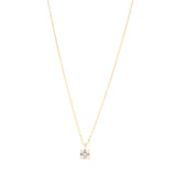 Square Cut Gold Pendant Chain
