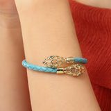 Snake Blue Adjustable Bracelet