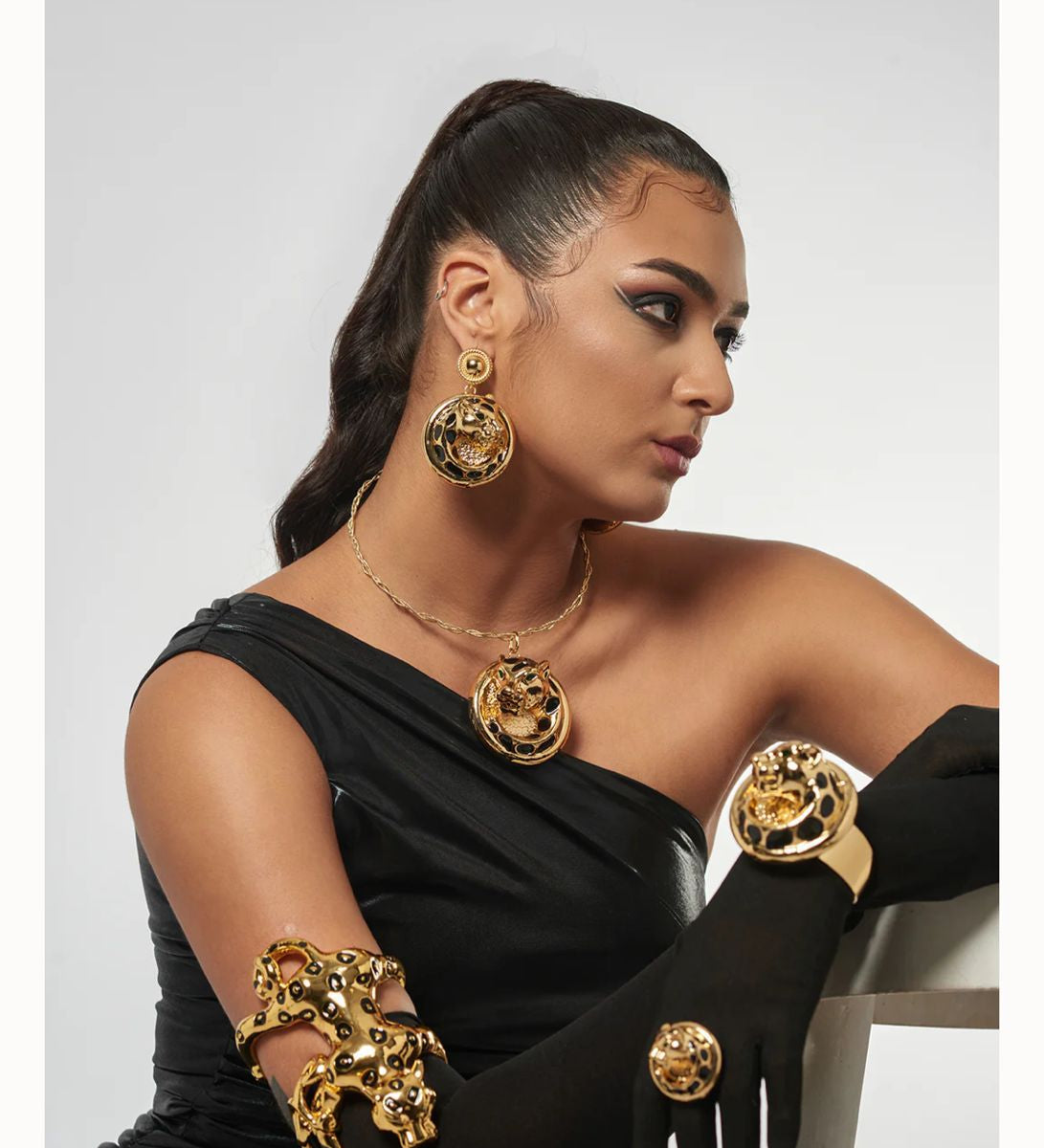 La leopard Statement Earring