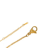 Gold Plated Multi Colour Pendants Chain Necklace with CZ Stones