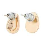 Gold Plated Avocado Stud Earrings