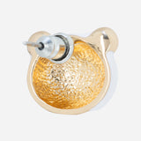 Gold Plated Panda Stud Earrings