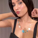 Evil eye charm necklace