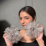 Big Size Floral Flower Earrings